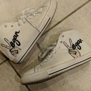 Used Vegan high top sneakers